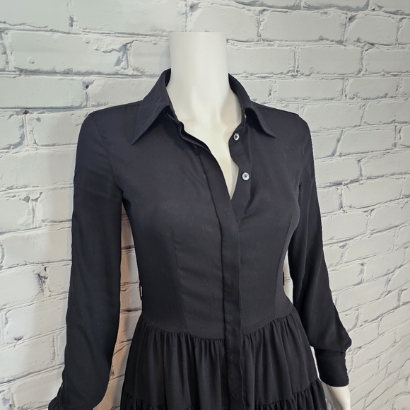 Louis Vuitton Uniforms Black Tiered Shirt Dress - Picture 4 of 8
